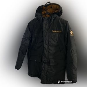 Timberland Texture Block Coat - Black
